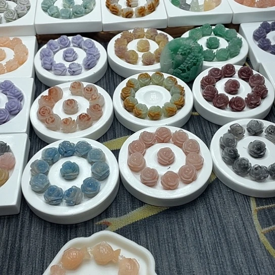 石英质玉（非洲翠）合金手串