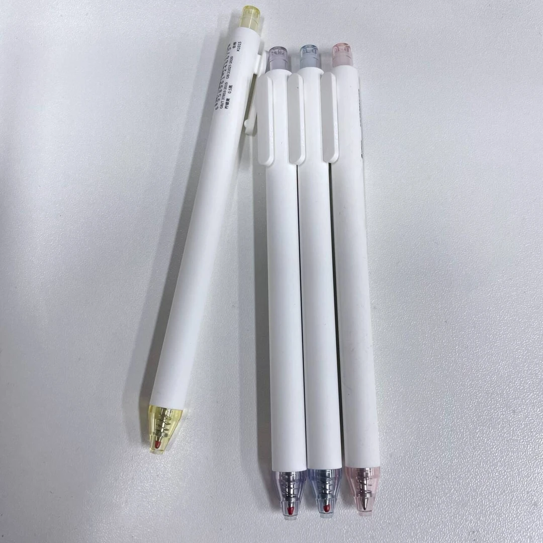 小钰黑色按动笔4支KACO糖果系列装书写顺滑学生用