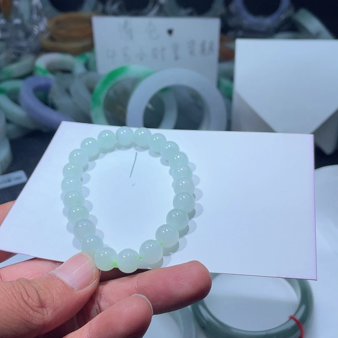翡翠未镶嵌手链天然翡翠