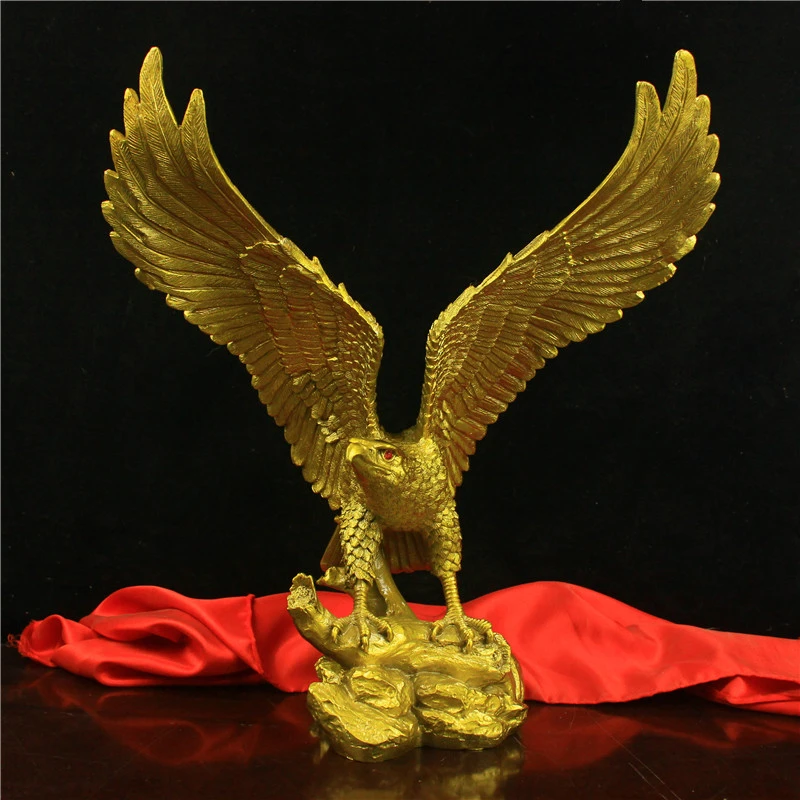 纯铜雄鹰展翅铜鹏程万里铜大展宏图铜鹰薰香炉家居饰品铜摆件