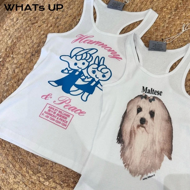 Ashley Williams 25AW 设计师品牌 背心 WHATsUP