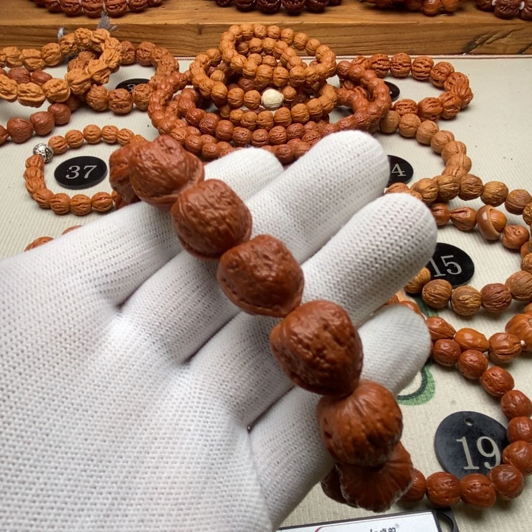 文玩核桃手串金蟾1.7