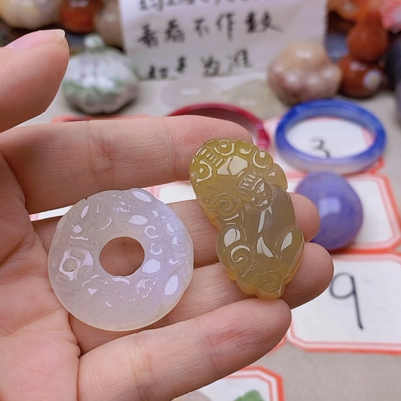 【闪购商品】未镶嵌玛瑙/玉髓珠宝半成品舒*