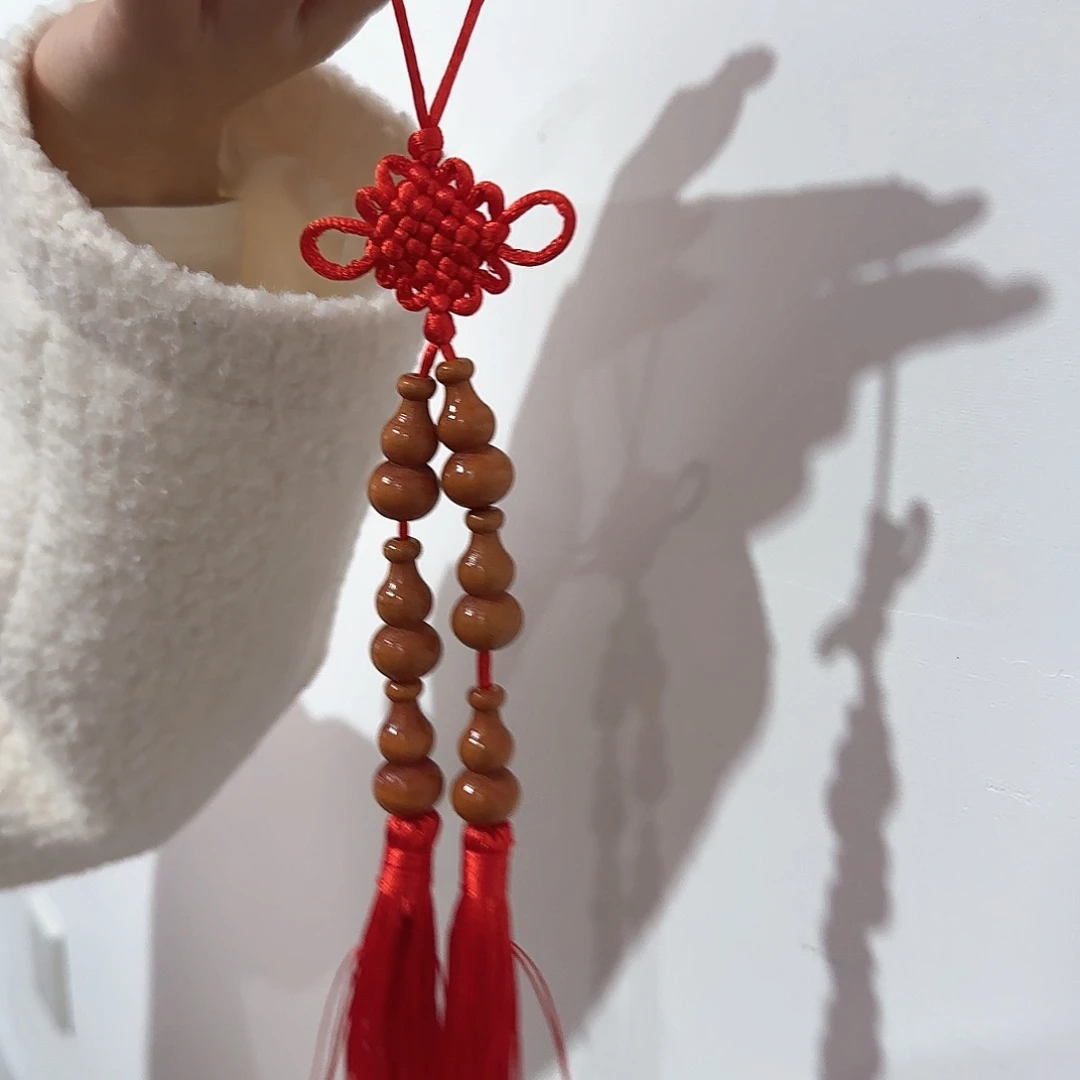 端景台紫檀木类桃木葫芦车挂