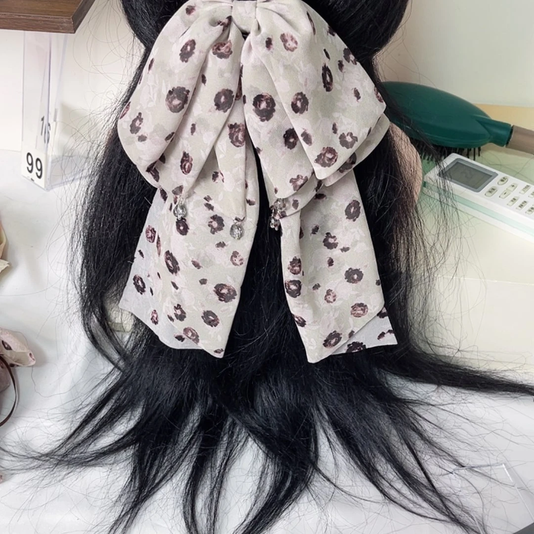 铁合金皮质蝴蝶结发夹