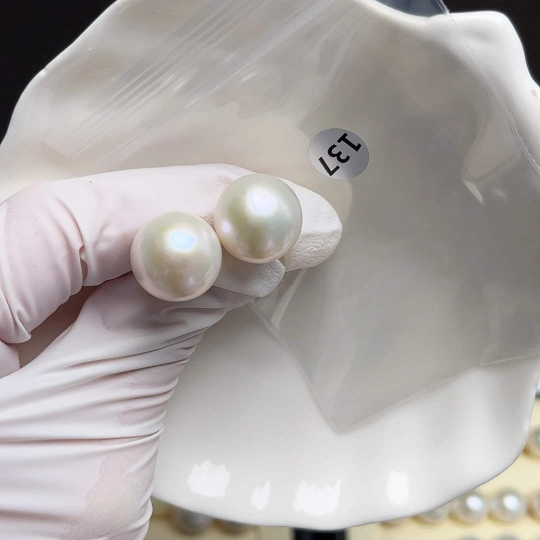 *****银S925镶嵌耳饰淡水珍珠