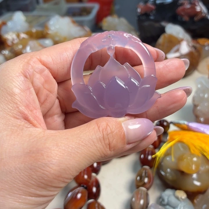 玛瑙/玉髓未镶嵌吊坠(不含链)