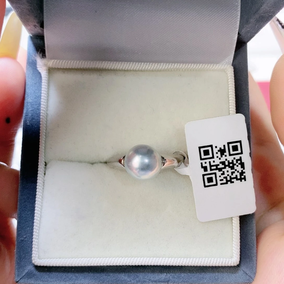 海水珍珠耳饰银S925镶嵌