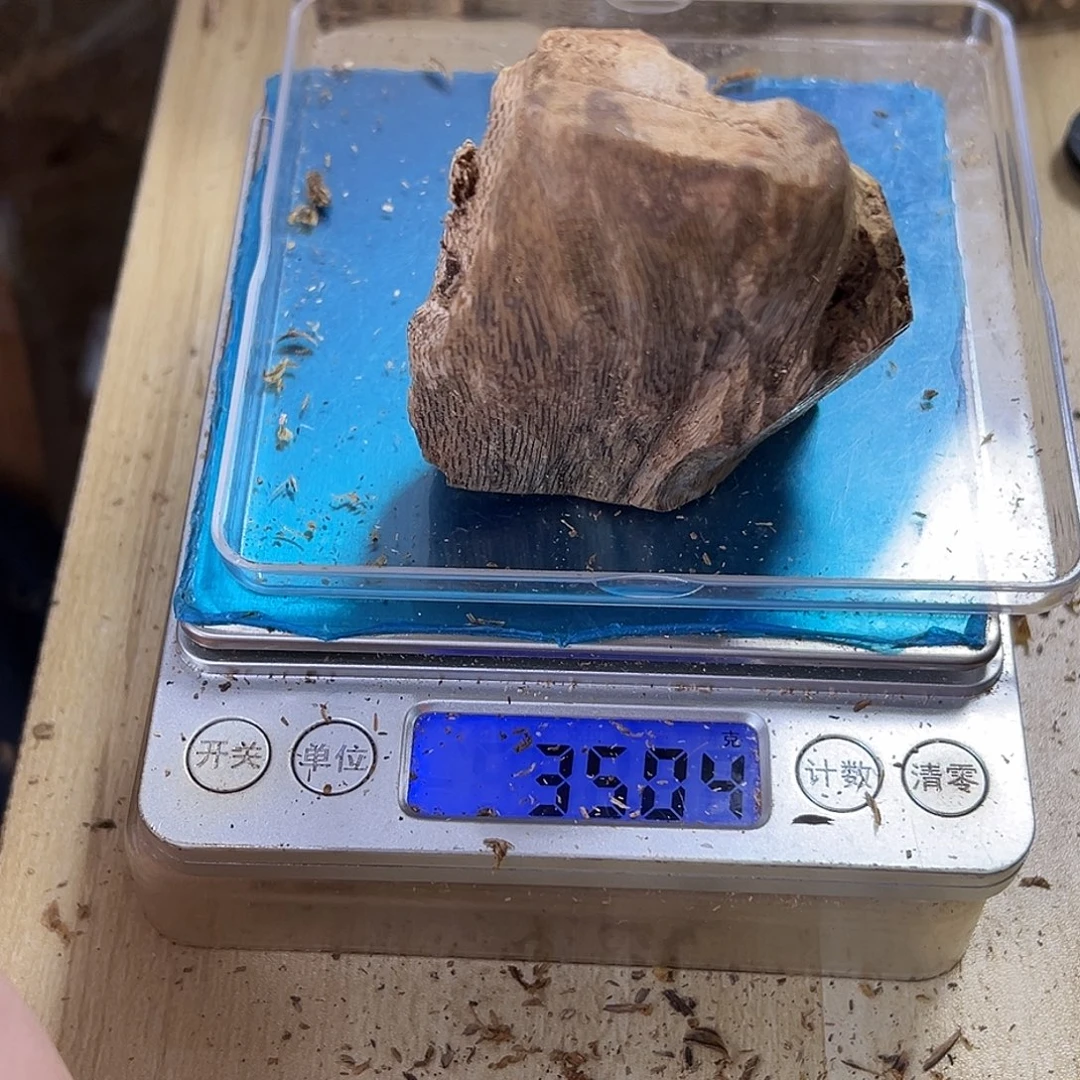 香料绿奇楠虫漏35克金沙叶