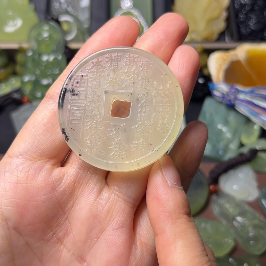 蛇纹石玉未镶嵌吊坠(不含链)