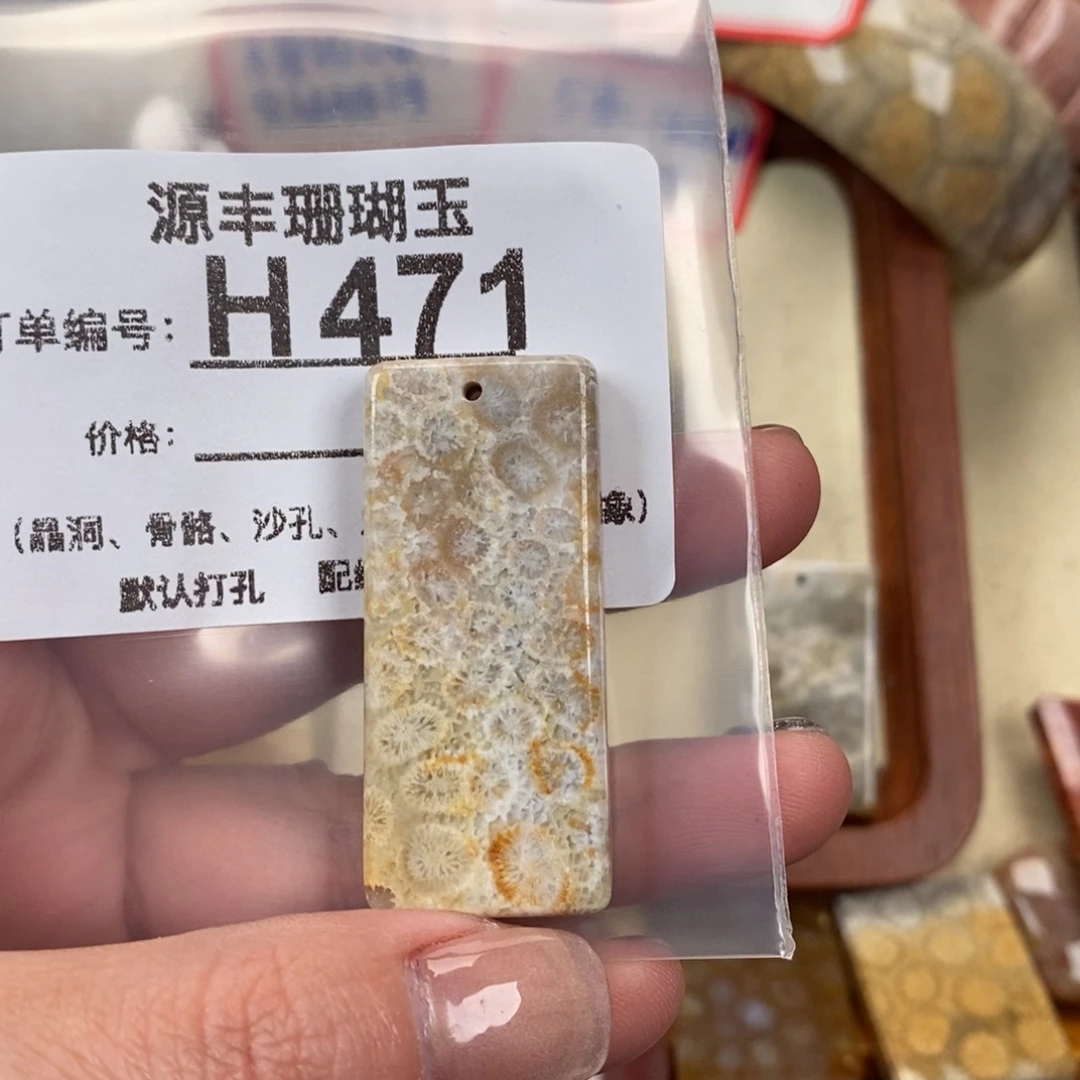 硅化玉颈饰未镶嵌n***1