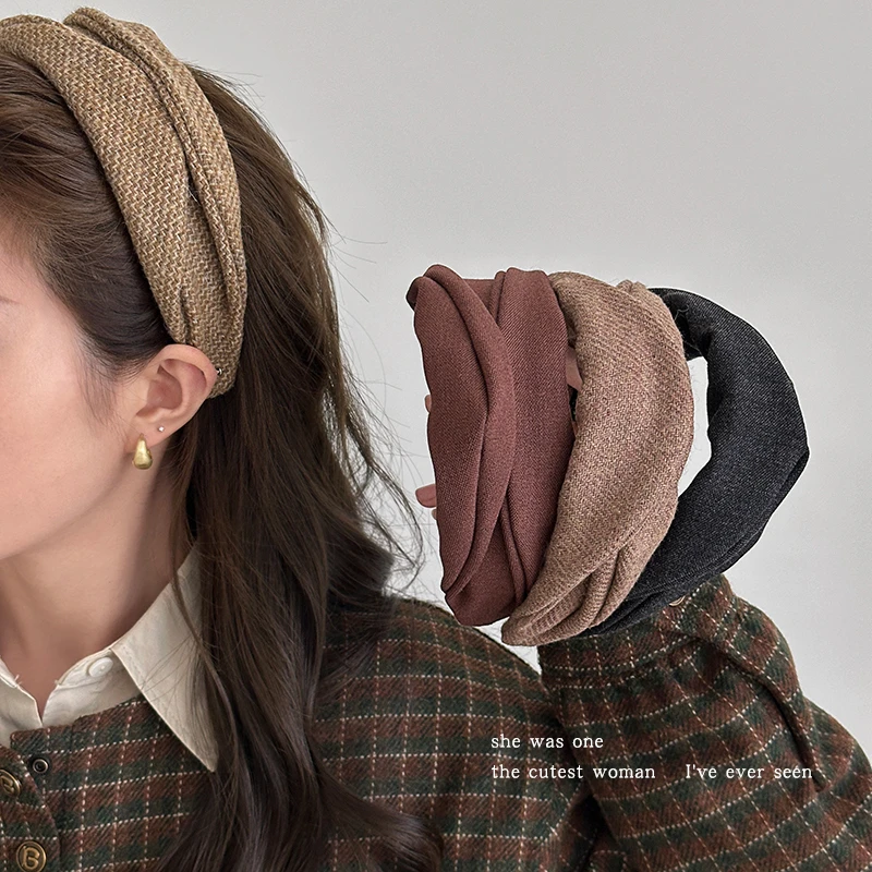 日系设计宽版发箍女2026新款高颅顶发卡洗脸头箍日常百搭压发头饰