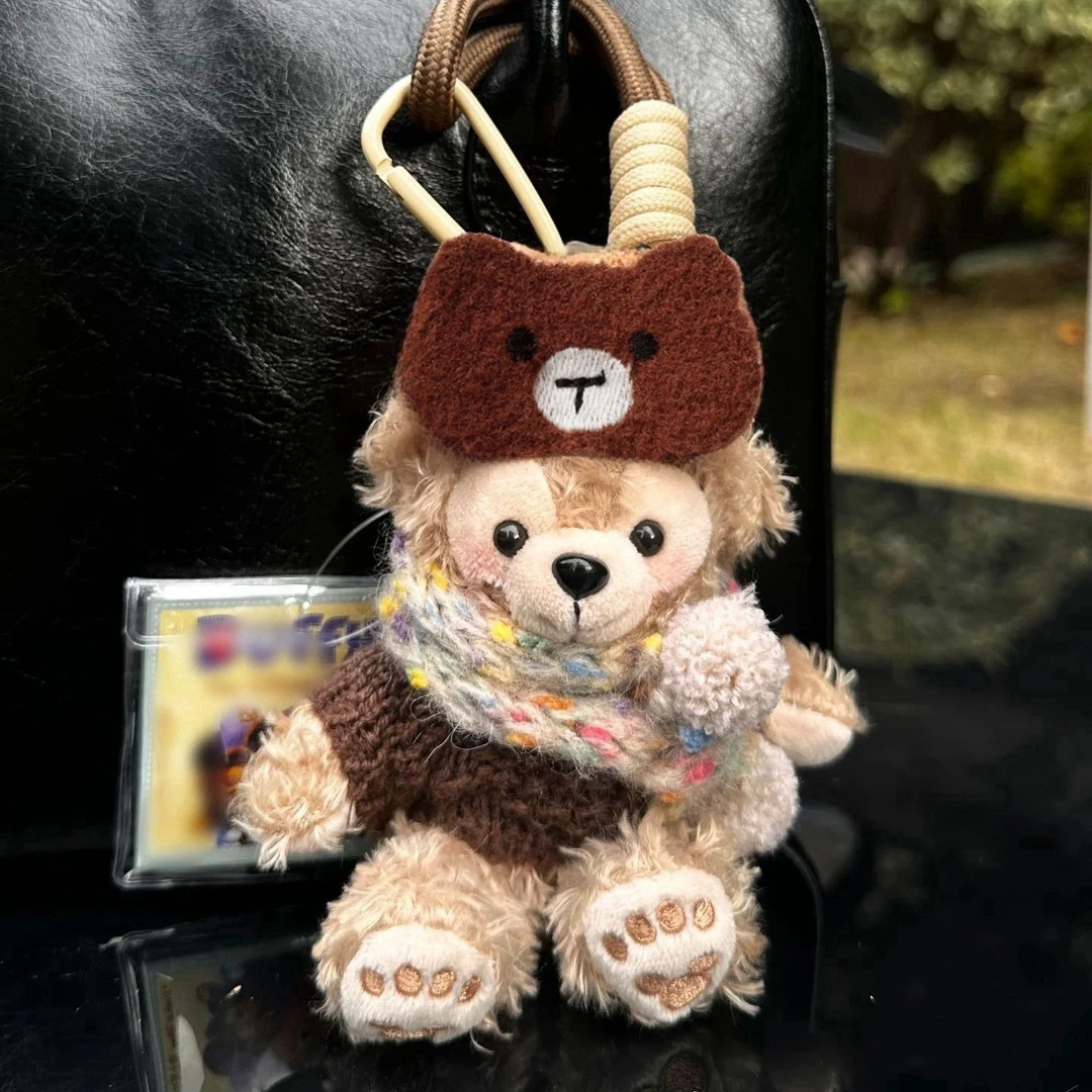 可爱雪莉玫玫达菲小熊包包挂件毛绒公仔玩偶配饰情侣女生礼物FFV