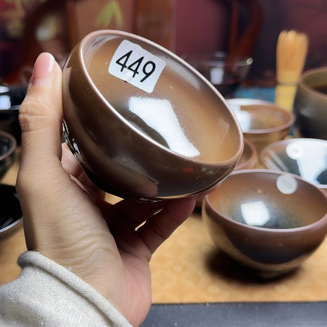 茶盏449 柴烧手工主人杯