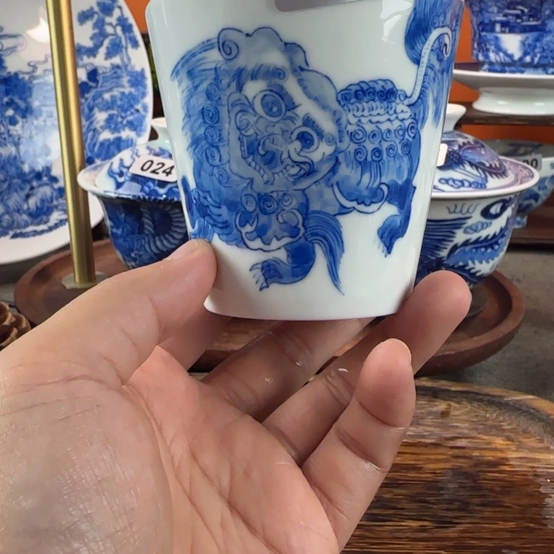 瓷片景德镇手绘青花茶器354