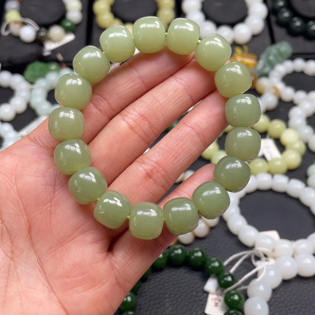 和田玉未镶嵌手链