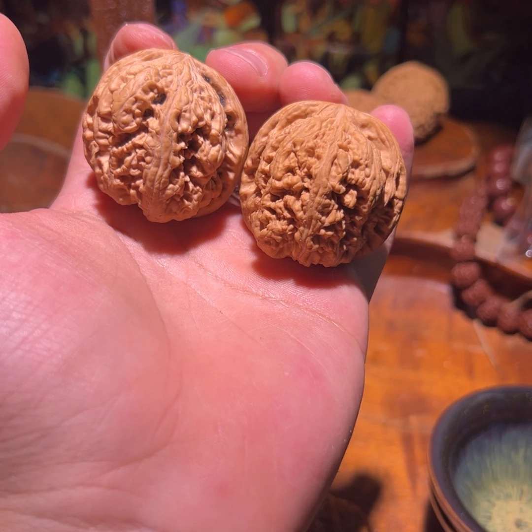 吊坠文玩核桃40➕全品粗筋一对