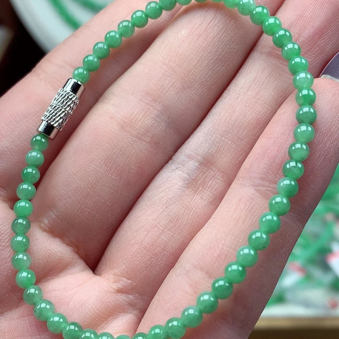 翡翠未镶嵌毛衣链