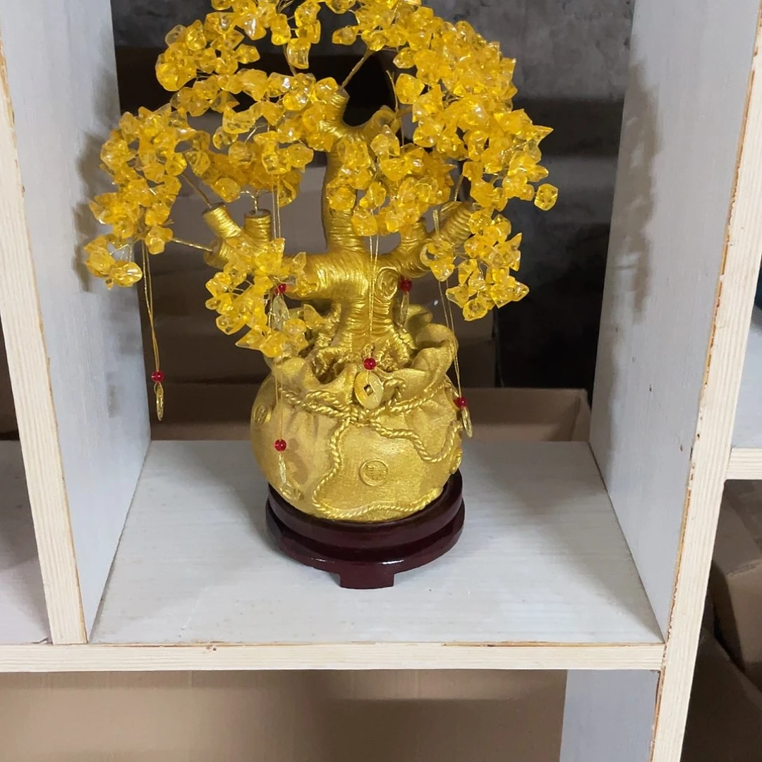 树脂发财树摆件11111