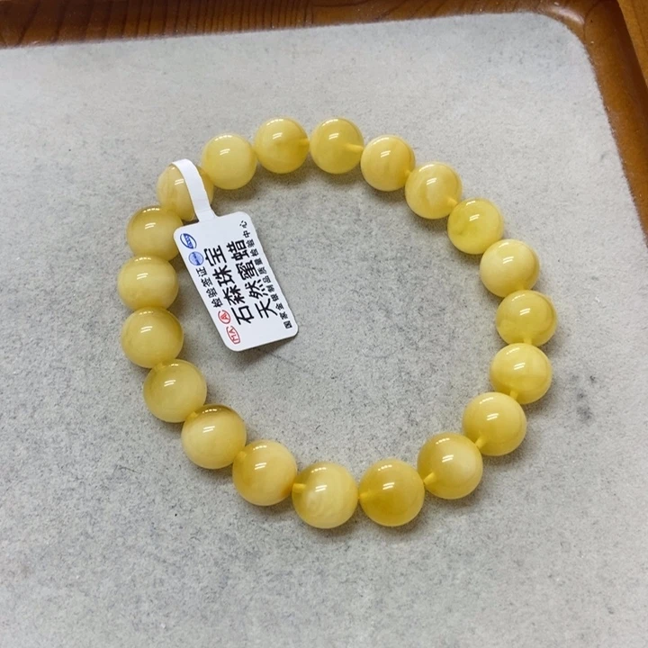 裸石蜜蜡未镶嵌手串