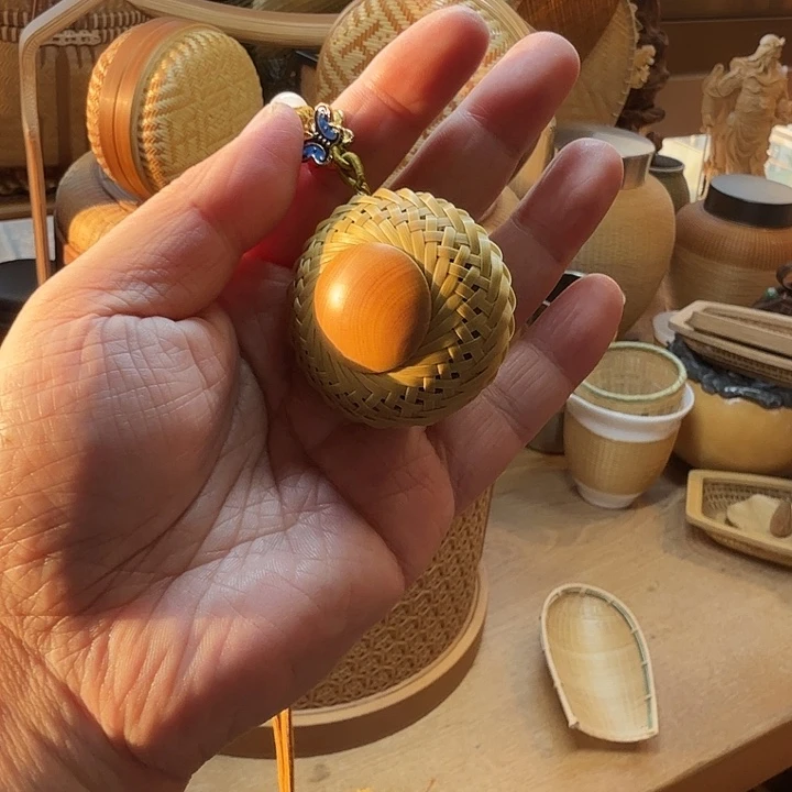 东阳竹编香囊挂件