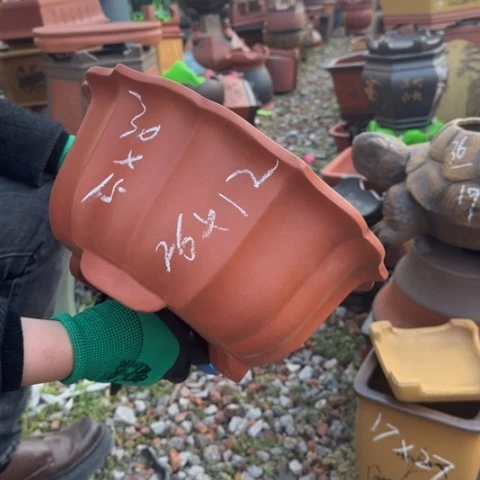 红陶紫砂花盆盆景盆栽