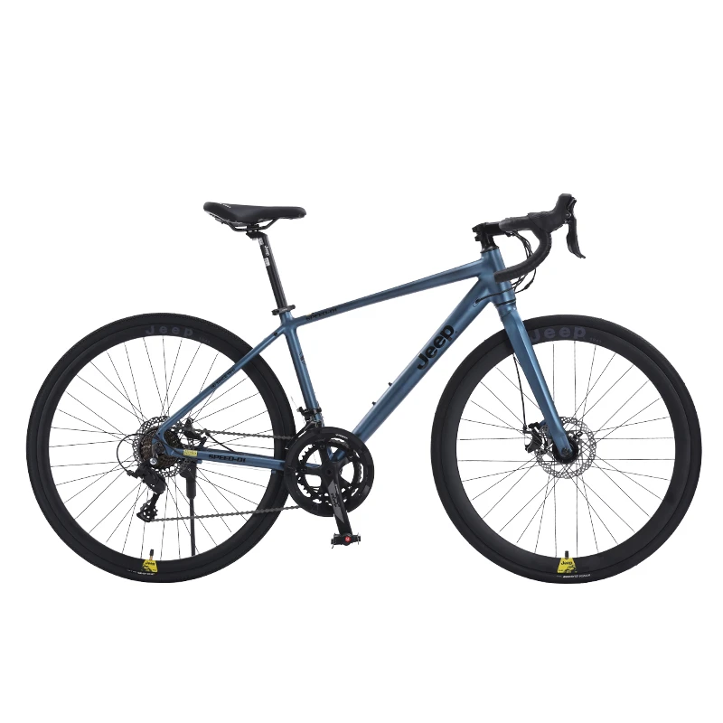 JEEP/吉普「极速」自行车超轻铝合金公路车全内走线双碟刹代步单车