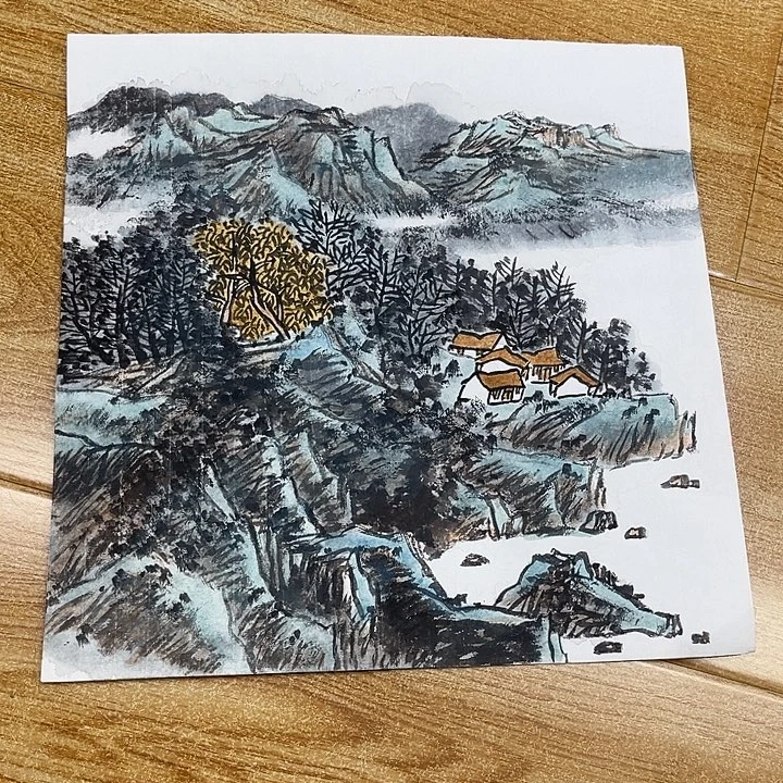 姜奇老师山水作品33×33