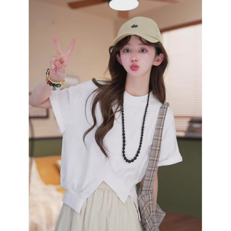 余紫绮【月光手信】 欧若风 高智通勤套头宽松卫衣上衣ZW2023437