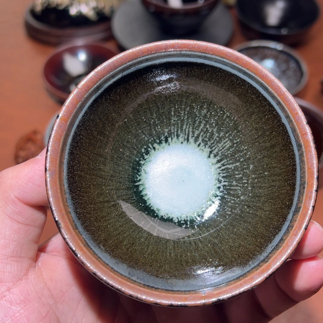 茶盏黄俊杰柴烧主人杯建窑建盏茶盏