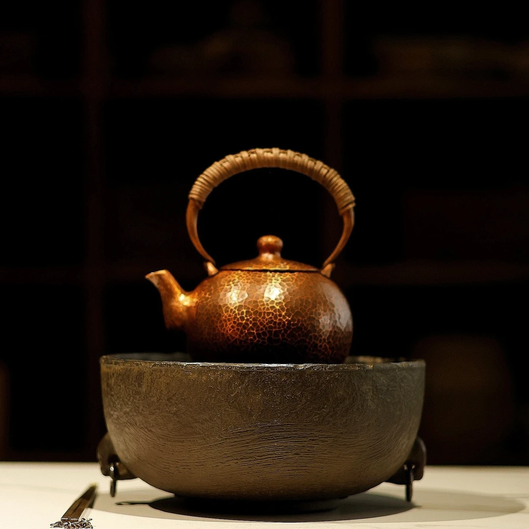 茶炉改造破壳古铁炉116侘寂风肌理古朴破壳效果适合烧碳环保油