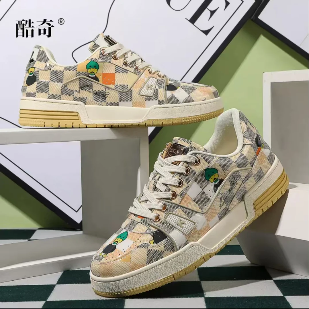 【54联名】酷奇厚底免洗工艺板鞋百搭款私人订制糖果橙