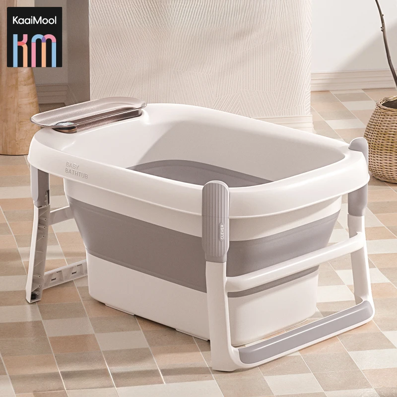 婴儿洗澡盆可折叠盆大号宝宝浴盆儿童泡澡桶游泳桶家用加厚洗澡桶