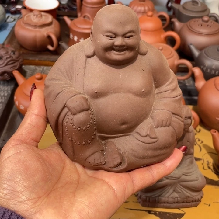 紫砂茶壶痴*紫泥弥佛