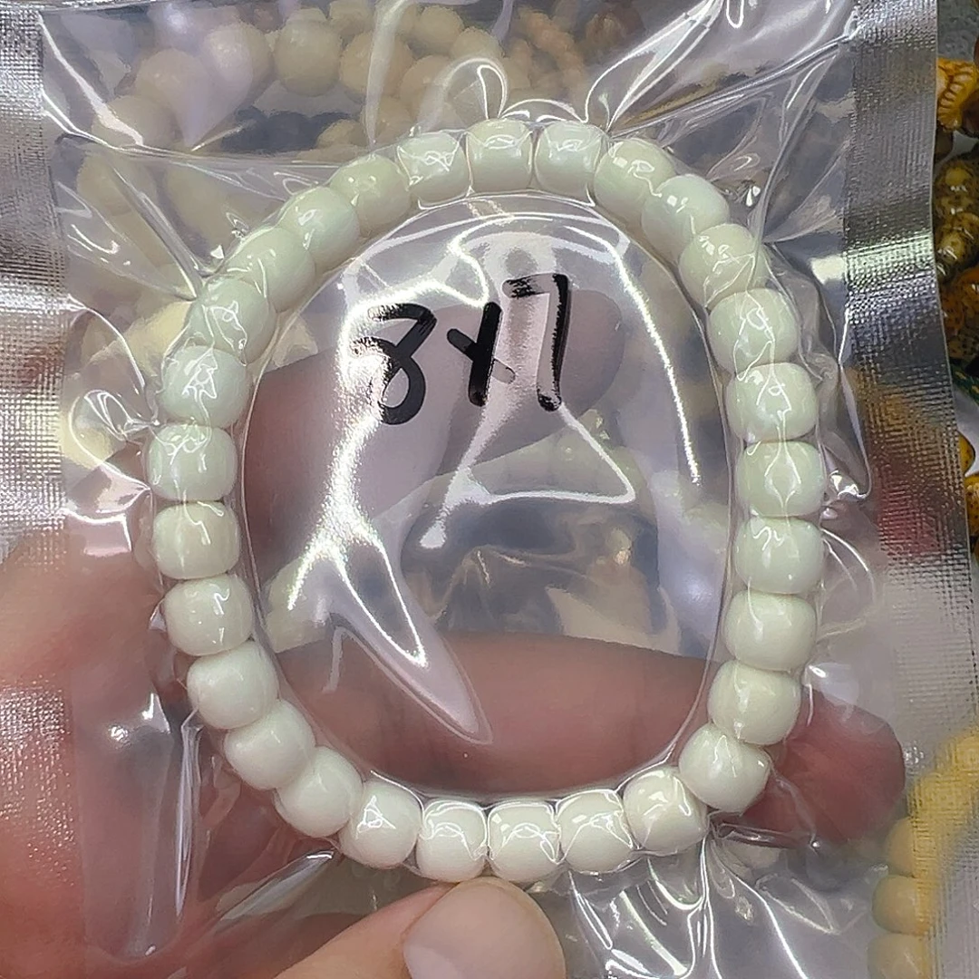 星月菩提手串56白菩提单圈8×7