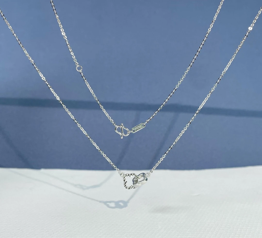 铂金pt950精品套链（四叶草双环45可调43cm）