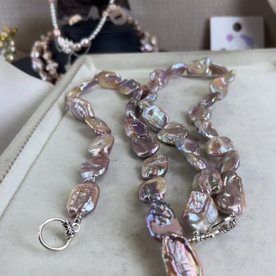 淡水珍珠未镶嵌项链【纯恬】多样性发货