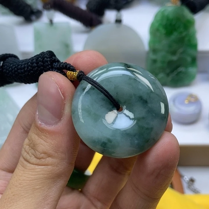 翡翠颈饰未镶嵌1****6缅甸A货翡翠