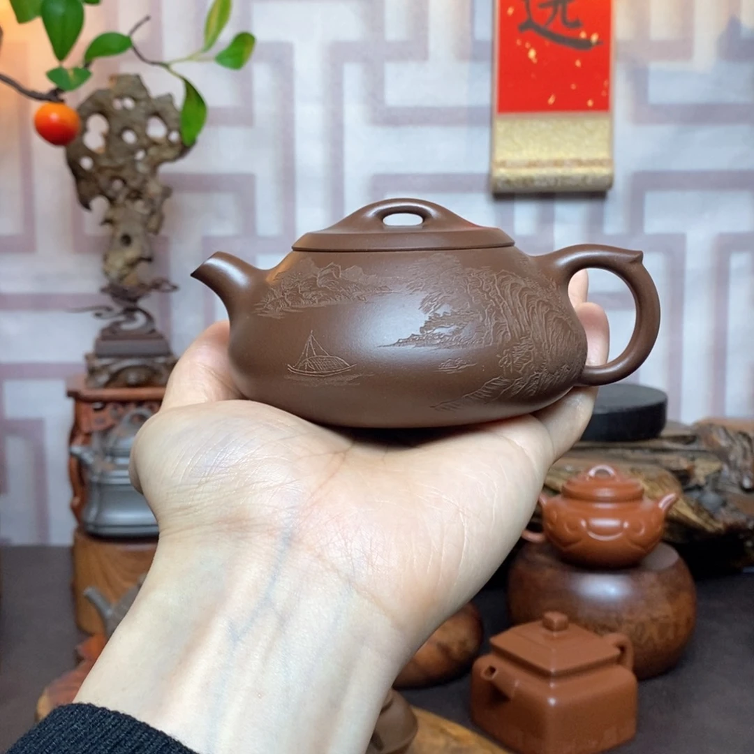 紫砂茶具紫泥大满瓢