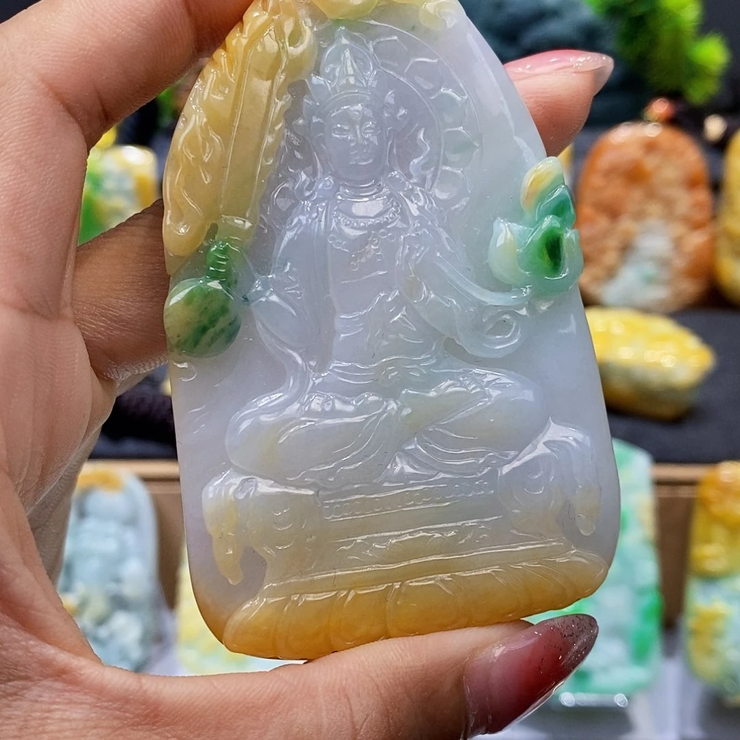 定制翡翠未镶嵌L****n翡翠A货一物一证