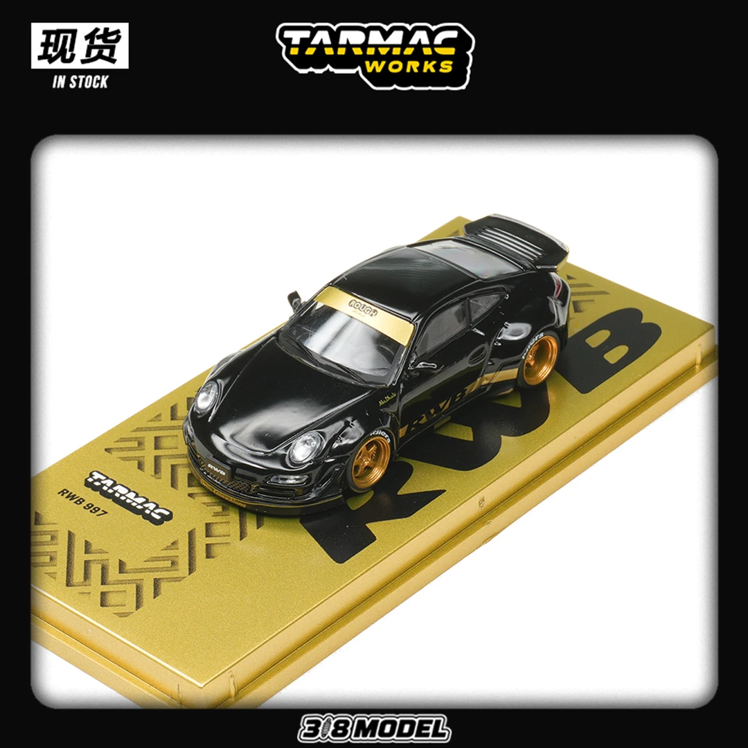 现货 TW 1:64 RWB 997 Black 黑色 合金汽车模型