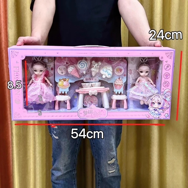 梦娜公主娃娃换装过家家礼盒玩具