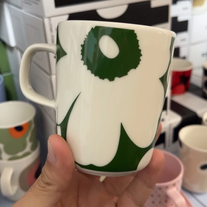 marimekko60周年绿底白花250ml