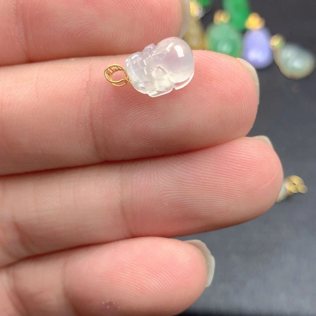 【闪购商品】颈饰18K金镶嵌翡翠翡翠