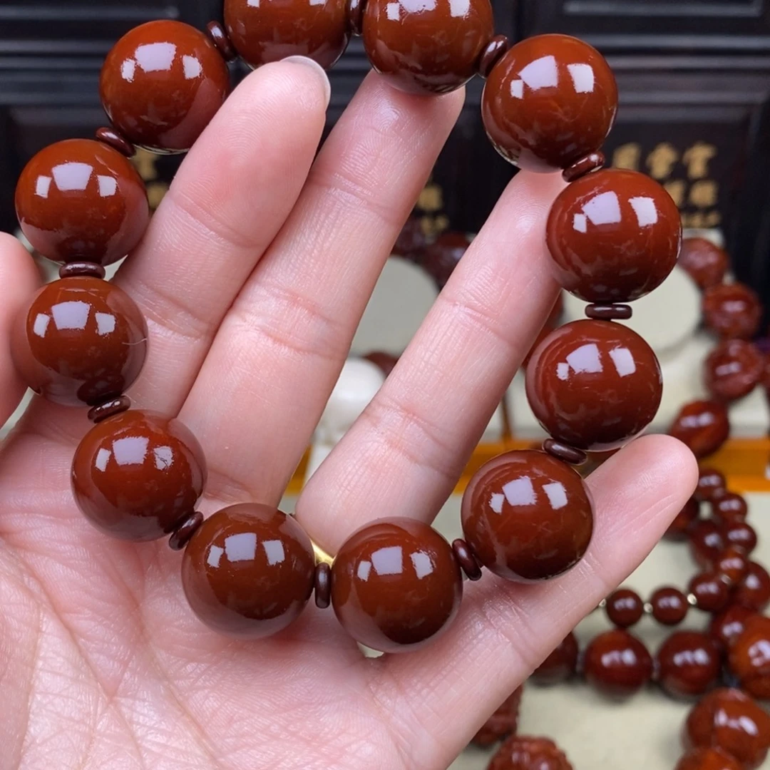 吊坠橄榄核正圆光珠