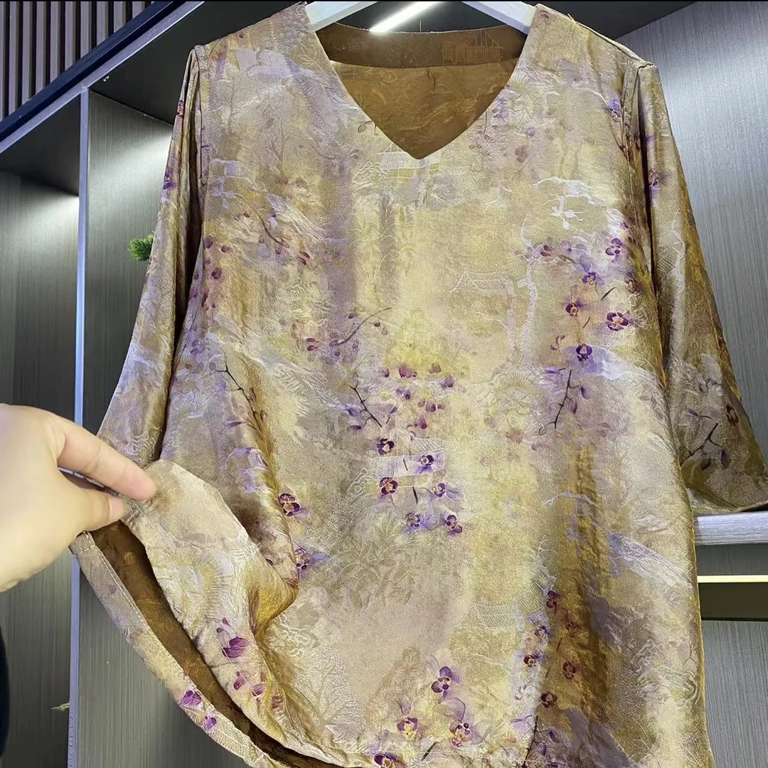 Y【兰亭序】薄款当季可穿提花上衣重磅双面夏季城市游牧风英伦风