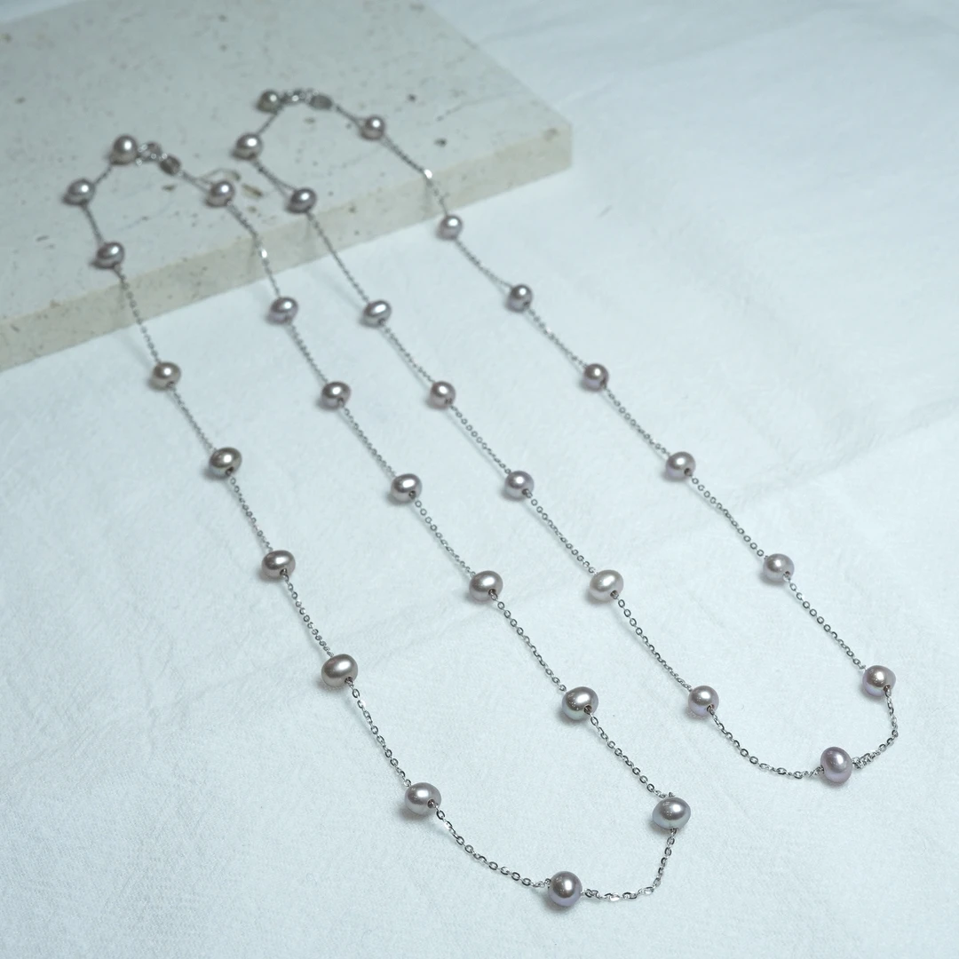 【星浩好物】淡水珍珠套链 QT27H464【多样性发一件】4mm