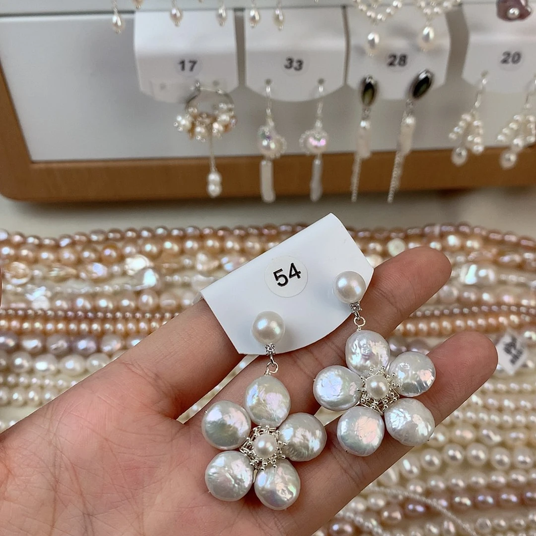 未镶嵌耳饰淡水珍珠