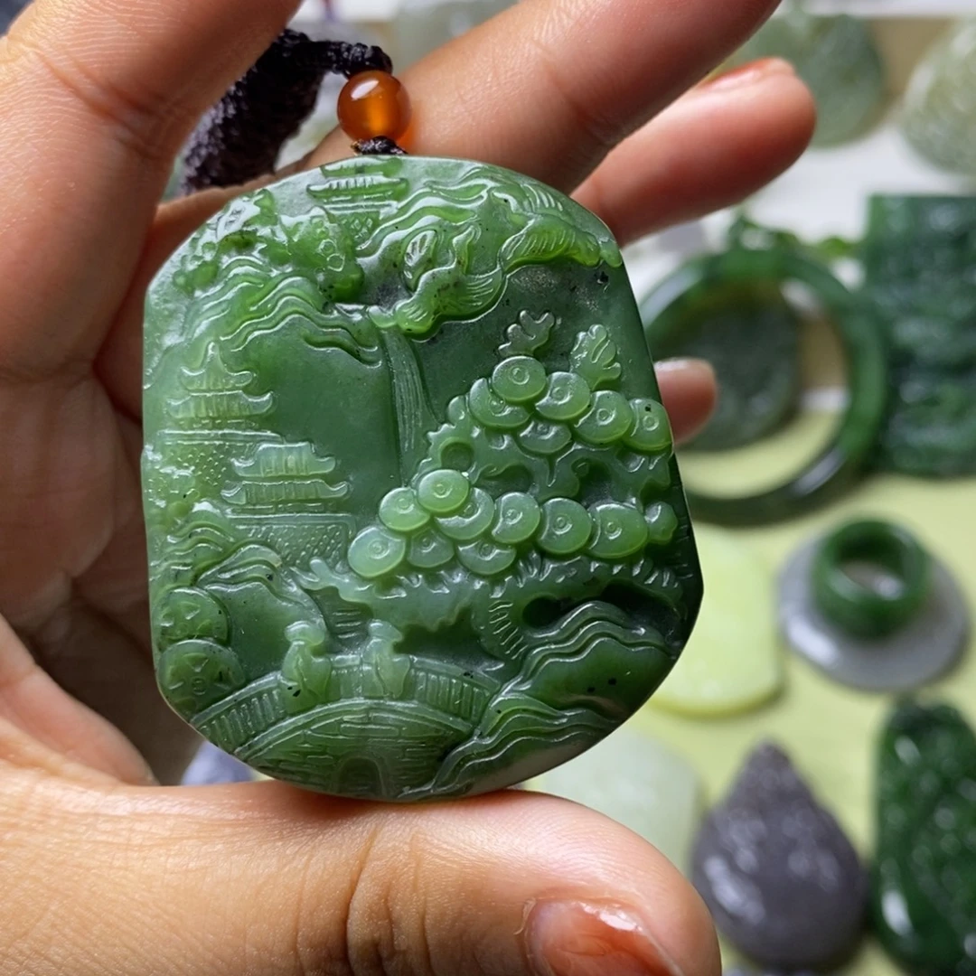 和田玉未镶嵌颈饰