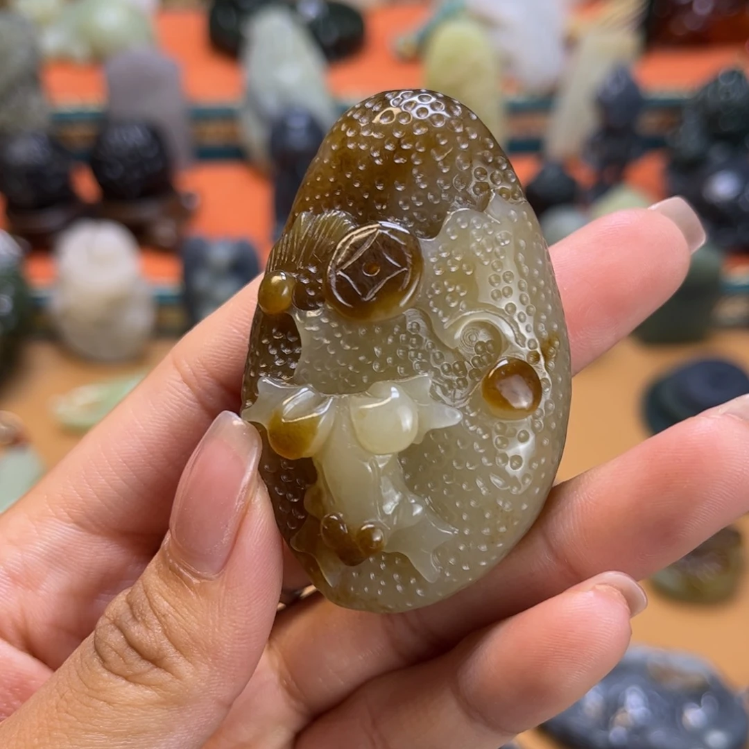 和田玉未镶嵌挂件